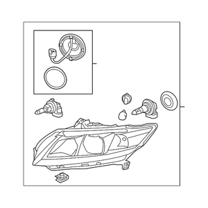 Passenger Side Headlight Lens Housing image
