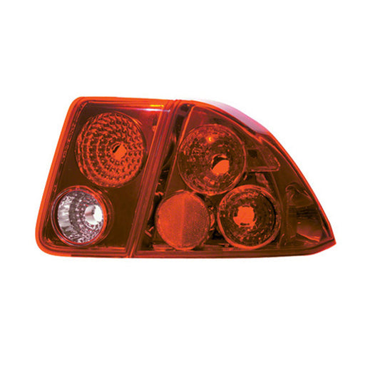 Honda Civic Tail Light Set Includes Inner & Outer Lamps Performance Style W/Clear Lens 4 Door Sedan - HO2811106