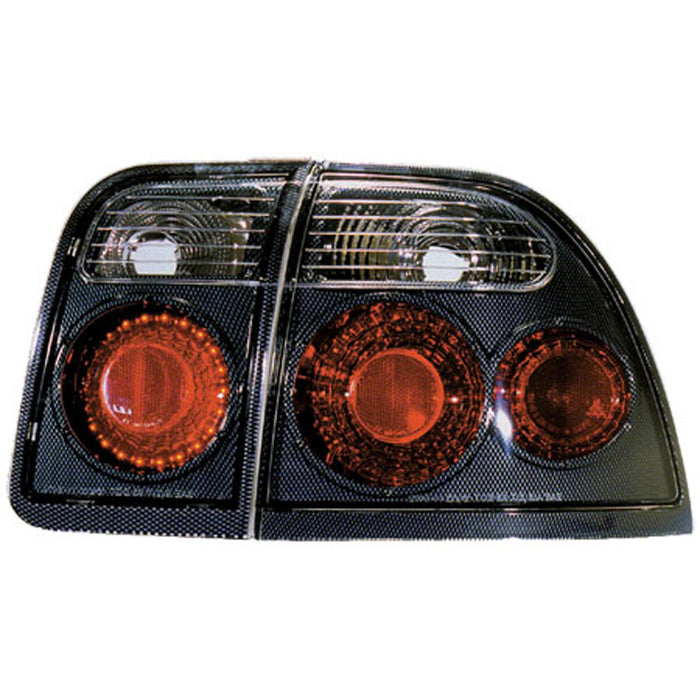 Honda Accord Tail Light Set Performance Style Carbon Fiber Housing W/Clear Lens Coupe/Sedan - HO2811118