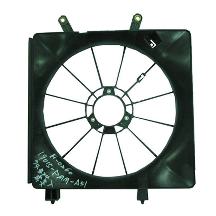 2001-2005 Honda Civic Engine Cooling Fan Shroud Denso Design 2 Door/4 Door Coupe/Sedan - HO3110108-Partify-Painted-Replacement-Body-Parts