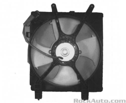 2001-2003 Honda Civic A/C Condenser Fan Shroud Mitsuba Brand 2 Door/4 Door Coupe/Sedan - HO3111109-Partify-Painted-Replacement-Body-Parts