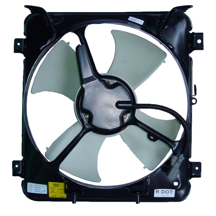 1996-1998 Honda Civic A/C Condenser Fan Assembly Includes Motor/Blade/Shroud - HO3113104-Partify-Painted-Replacement-Body-Parts