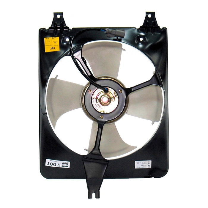 1998-2002 Honda Accord A/C Condenser Fan Assembly Includes Motor/Blade/Shroud 2.3L L4 - HO3113106-Partify-Painted-Replacement-Body-Parts