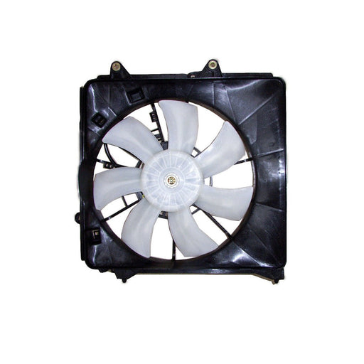 2009-2014 Honda Fit A/C Condenser Fan Assembly Motor/Blade/Shroud Assy - HO3113129-Partify-Painted-Replacement-Body-Parts