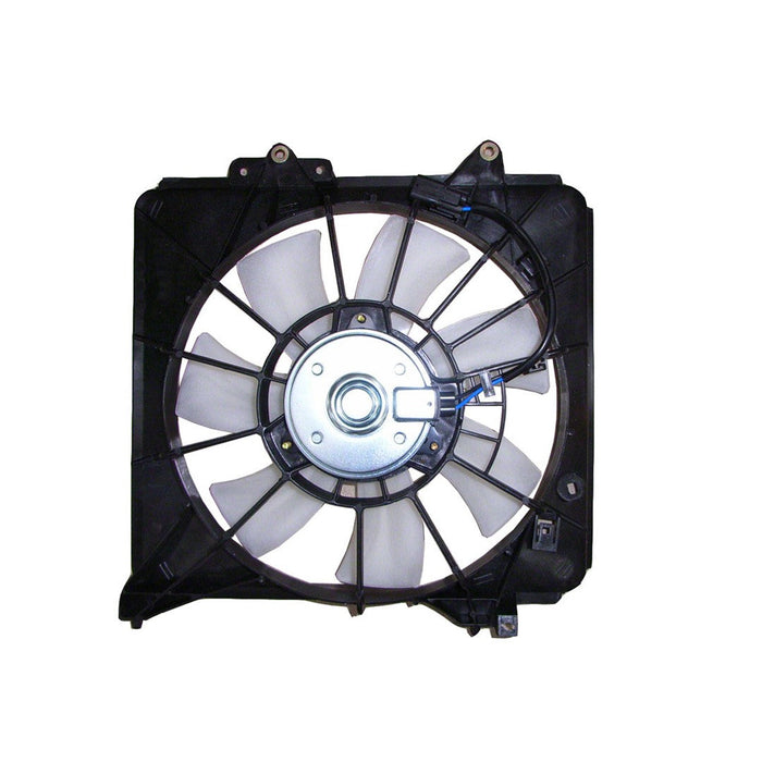 2009-2014 Honda Fit A/C Condenser Fan Assembly Motor/Blade/Shroud Assy - HO3113130-Partify-Painted-Replacement-Body-Parts