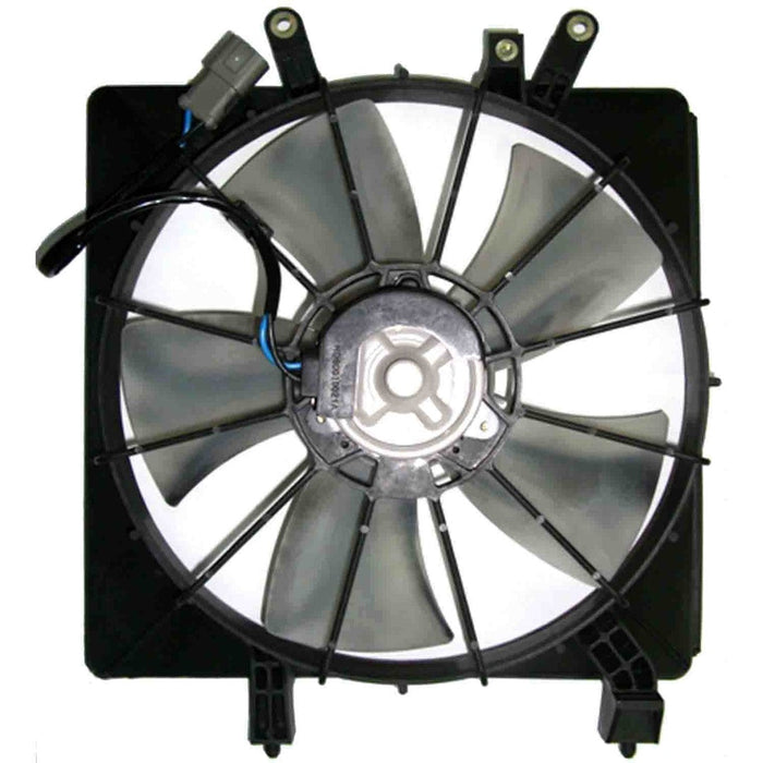 2001-2005 Honda Civic Engine Cooling Fan Assembly Includes Motor/Blade/Shroud Usa/Canada Built Denso Design - HO3115115-Partify-Painted-Replacement-Body-Parts