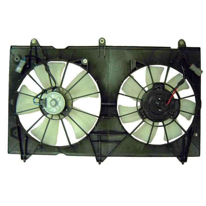 2003-2005 Honda Accord Engine Cooling Fan Assembly Dual Fan Assembly Denso Design 2.4L L4 - HO3115121-Partify-Painted-Replacement-Body-Parts