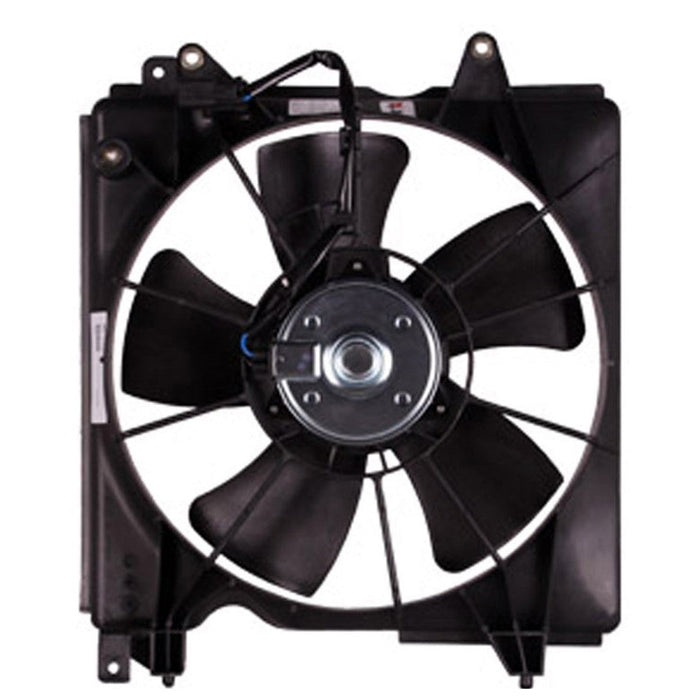 2012-2015 Honda Civic Si/Si HFP Driver Side Engine Cooling Fan Assembly Denso Brand Motor/Blade/Shroud Assembly 2.4L L4 - HO3115158-Partify-Painted-Replacement-Body-Parts