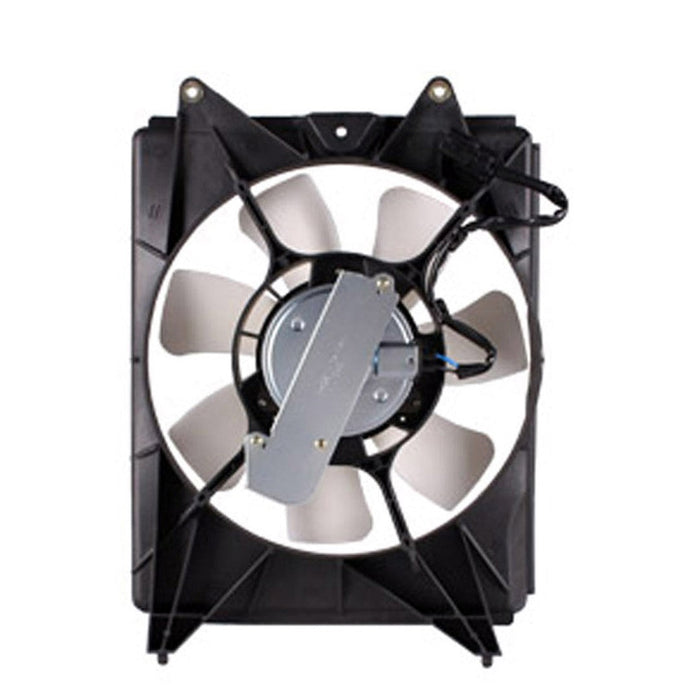 2012-2015 Honda Civic DX/EX/EX-L/GX/HF/LX/Natural Gas/SE/Touring Passenger Side Engine Cooling Fan Assembly Denso Brand Motor/Blade/Shroud Assembly 1.8L L4 - HO3115159-Partify-Painted-Replacement-Body-Parts