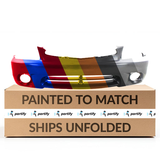 2000-2002 Hyundai Accent CAPA Certified Front Bumper W/Fog Lamps 2 Door Hatchback - HY1000132C-Partify-Painted-Replacement-Body-Parts