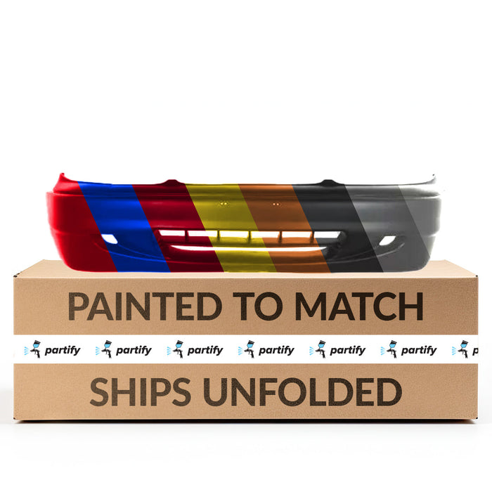 1995-1997 Hyundai Accent CAPA Certified Front Bumper Matte 4 Door Sedan - HY1000140C-Partify-Painted-Replacement-Body-Parts