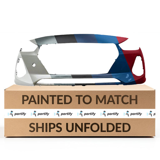 2018-2020 Hyundai Elantra GT Front Bumper - HY1000223-Partify-Painted-Replacement-Body-Parts