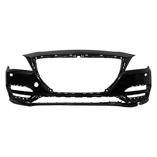 Genesis G80 Front Bumper W/Headlamp Washers W/O Front Object Sensors 3.8L V6/5L V8 - HY1000230