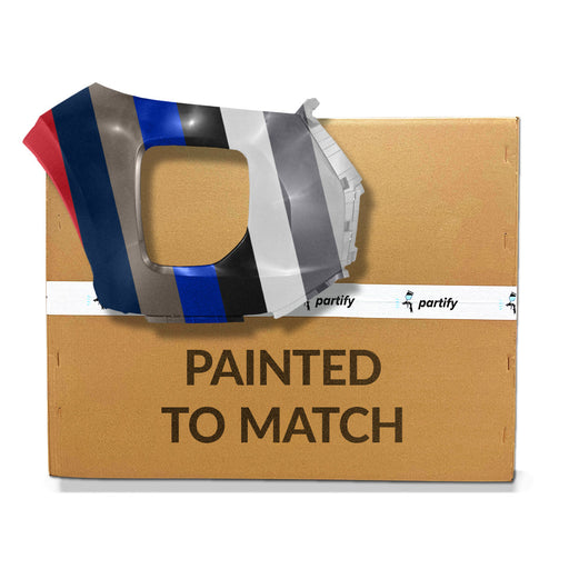 2020-2022 Hyundai Palisade Non-Calligraphy/Non-Ultimate Passenger Side Front Bumper End - HY1017100-Partify-Painted-Replacement-Body-Parts