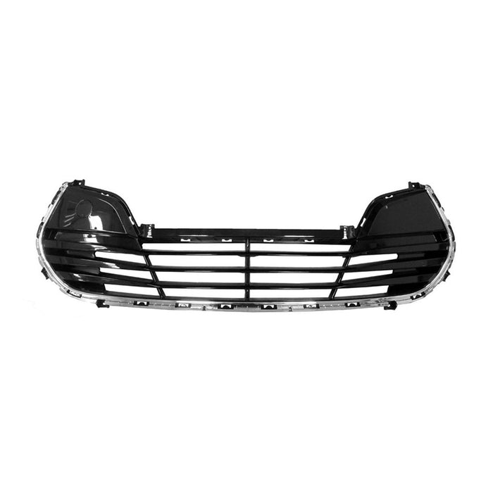 2012-2017 Hyundai Veloster Front Bumper Grille W/Chrome Molding Naturally Aspirated - HY1036135-Partify-Painted-Replacement-Body-Parts