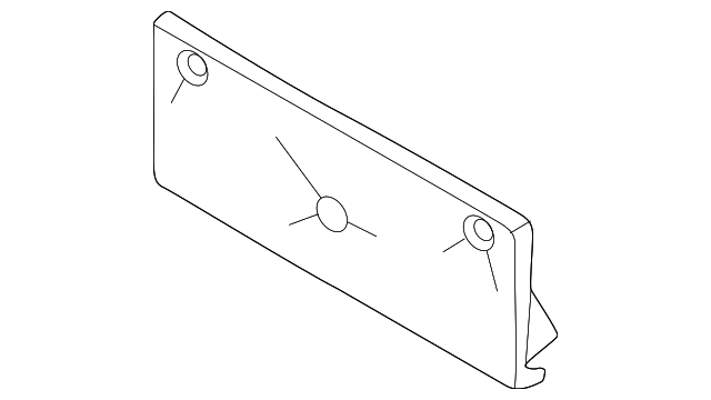 Hyundai Tucson License Plate Bracket N Line Hybrid - HY1068150