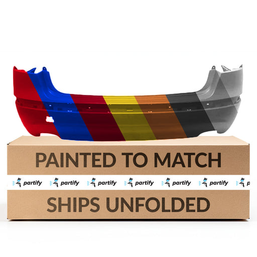 2009-2011 Hyundai Genesis Rear Bumper W/Park Assist System Sedan - HY1100164-Partify-Painted-Replacement-Body-Parts