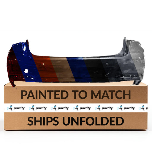 2015-2020 Hyundai Genesis/Genesis G80 Rear Bumper With Sensor Holes - HY1100204-Partify-Painted-Replacement-Body-Parts