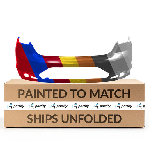 2019 Hyundai Elantra CAPA Certified Rear Bumper Korea Built W/O Parking Sensors To 10-5-18 - HY1100247C-Partify-Painted-Replacement-Body-Parts