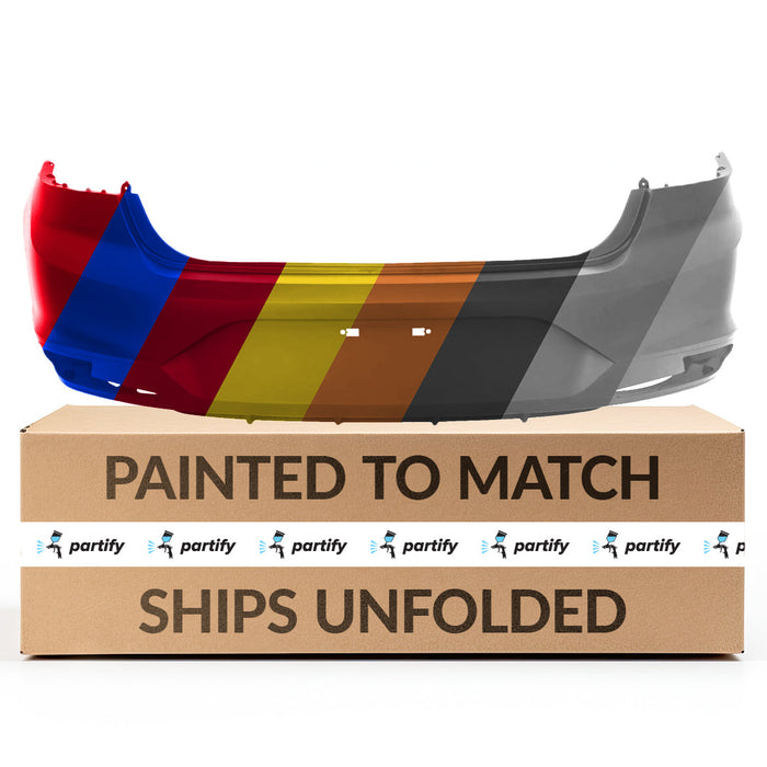 2019-2021 Hyundai Elantra CAPA Certified Rear Bumper Usa Built W/O Park Sensors Upper/Lower Cover Assy - HY1100248C-Partify-Painted-Replacement-Body-Parts