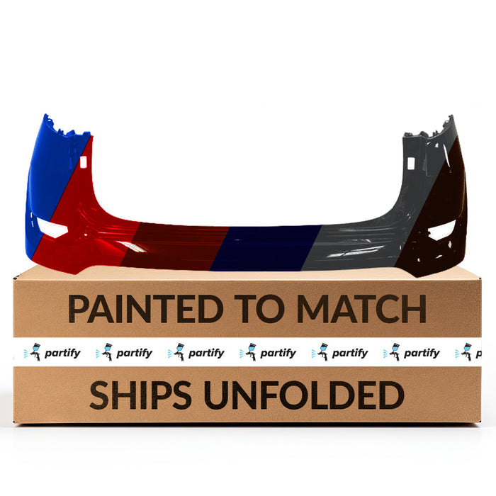 2016-2018 Hyundai Tucson CAPA Certified Rear Upper Bumper Without Sensor Holes - HY1114103C-Partify-Painted-Replacement-Body-Parts