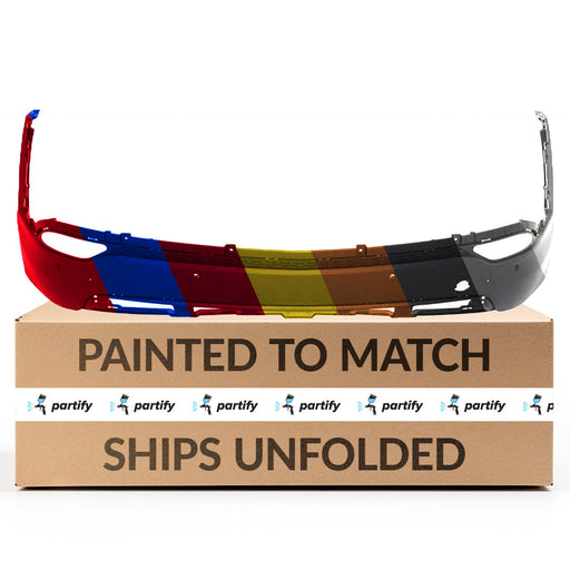 2013-2016 Hyundai Sante Fe Sport Rear Bumper With Sensor Holes - HY1115103-Partify-Painted-Replacement-Body-Parts