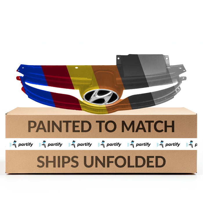 2008-2009 Hyundai Tucson Grille From 6-1-08 Assembly - HY1200176-Partify-Painted-Replacement-Body-Parts