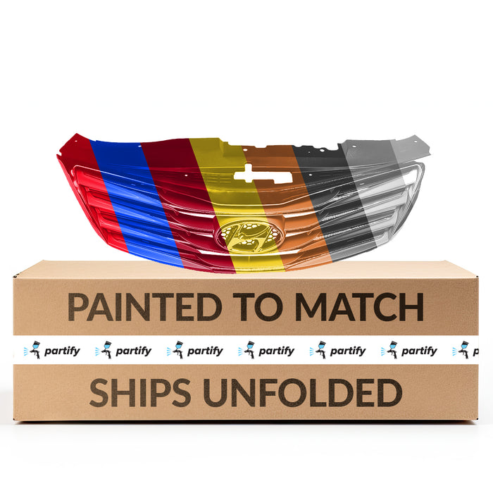 2012-2014 Hyundai Azera Grille Assembly - HY1200194-Partify-Painted-Replacement-Body-Parts