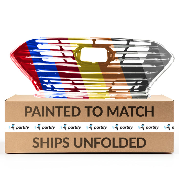 2018-2019 Hyundai Sonata Grille Std Type W/O Intelligent Cruise Ctrl Assembly - HY1200206-Partify-Painted-Replacement-Body-Parts