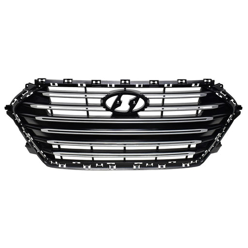 2017-2018 Hyundai Elantra Grille Assembly 1.6L L4 Turbocharged Sedan - HY1200211-Partify-Painted-Replacement-Body-Parts