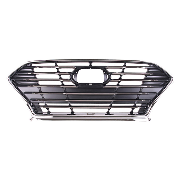 2018-2019 Hyundai Sonata Eco/GL/GLS/Limited/Limited 2.0T/SE/SEL Grille W/Intelligent Cruise Control Std Type Assembly - HY1200217-Partify-Painted-Replacement-Body-Parts
