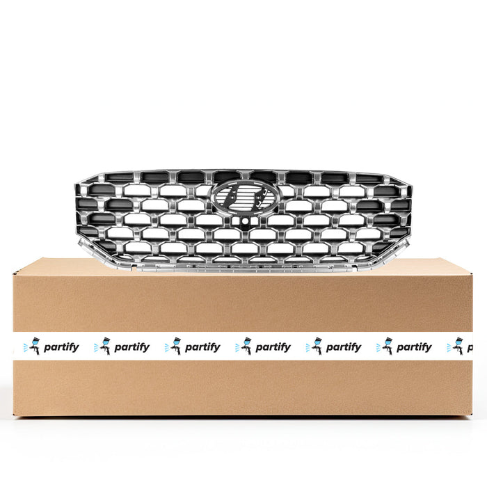 2021-2023 Hyundai Santa Fe Hybrid Limited/Hybrid SEL Premium/Limited CAPA Certified Grille W/Smart Cruise Control W/S/View Monitor Assembly - HY1200244C-Partify-Painted-Replacement-Body-Parts