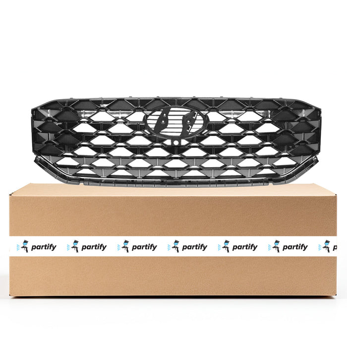 2021-2023 Hyundai Santa Fe Calligraphy/Ultimate Calligraphy CAPA Certified Grille W/Smart Cruise Control W/S/V Monitor Assembly - HY1200245C-Partify-Painted-Replacement-Body-Parts