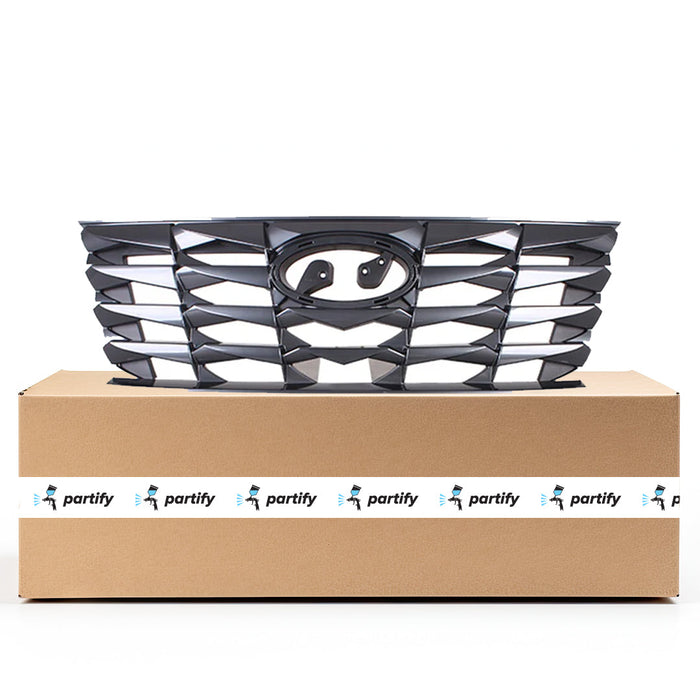 2022-2024 Hyundai Tucson Blue Hybrid/Essential/Preferred/SE/SEL/SEL Convenience Hybrid/SEL Plug-In Hybrid CAPA Certified Grille Black Assembly - HY1200248C-Partify-Painted-Replacement-Body-Parts