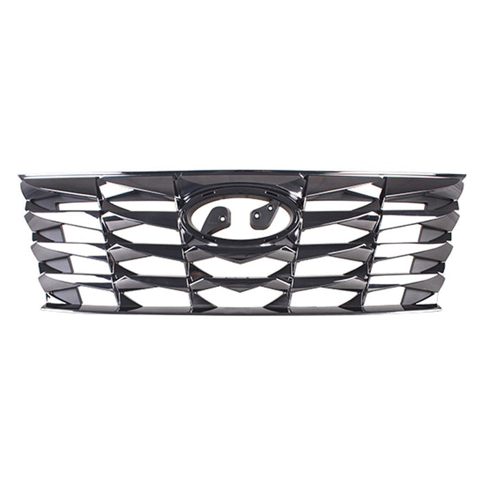 2022-2024 Hyundai Tucson Luxury Hybrid/Luxury Plug-In Hybrid/Preferred/SEL Grille Dark Chrome Assembly - HY1200249-Partify-Painted-Replacement-Body-Parts
