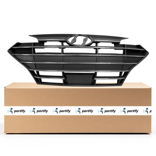 2019-2020 Hyundai Elantra CAPA Certified Grille W/Intelligent Cruise Control Korea Built Assembly - HY1200254C-Partify-Painted-Replacement-Body-Parts
