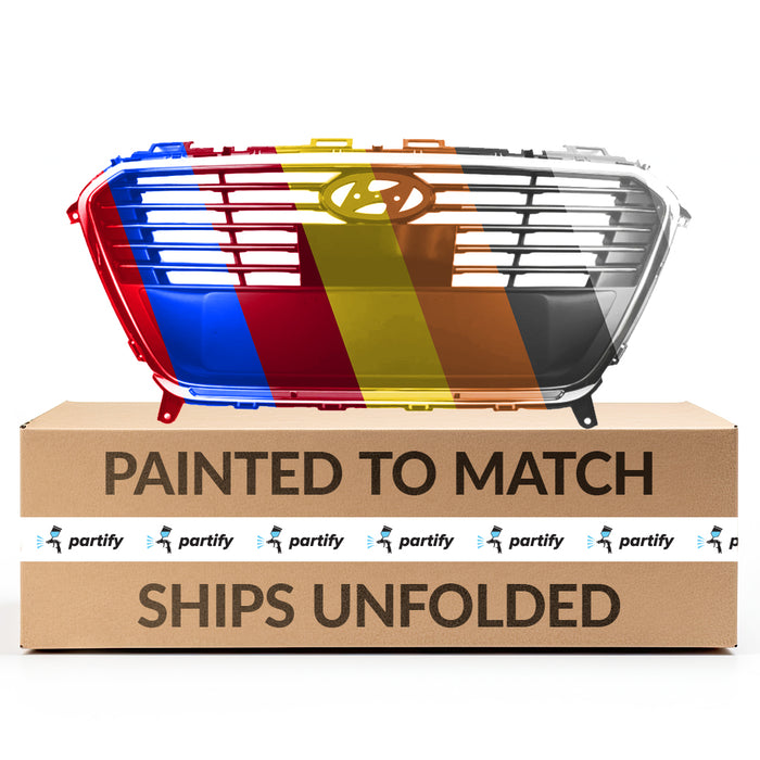2016-2017 Hyundai Sonata Hybrid/Hybrid Limited/Hybrid SE/Hybrid Ultimate/Plug-In Hybrid/Plug-In Hybrid Limited/Plug-In Hybrid Ultimate Grille W/Auto Cruise Assembly - HY1200285-Partify-Painted-Replacement-Body-Parts