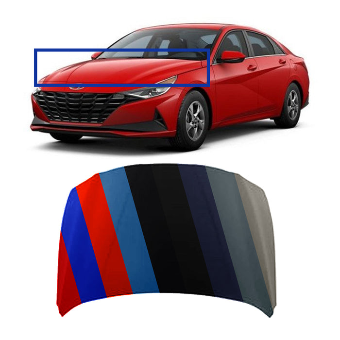 2021-2023 Hyundai Elantra Korea Hood - HY1230183-Partify-Painted-Replacement-Body-Parts