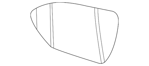 Hyundai Tucson Door Mirror Glass With Signal Lamp - HY1325160