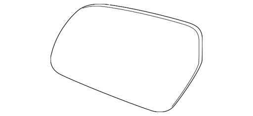 Hyundai Venue Door Mirror Glass Without Blind Spot Detection Non-Heated - HY1325169