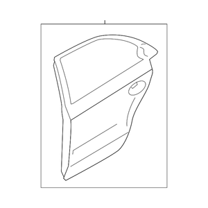 Rear Driver Side Door Shell image