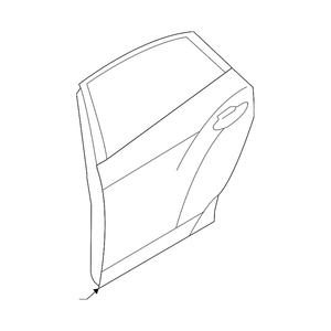 Rear Passenger Side Door Shell image