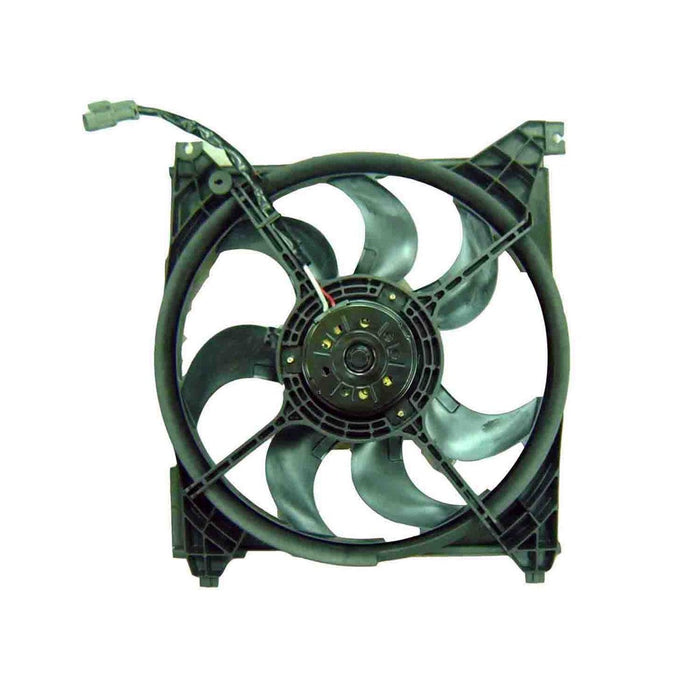 2001-2004 Hyundai Santa Fe Engine Cooling Fan Assembly Includes Motor/Blade/Shroud 2.4L L4/2.7L V6 - HY3115108-Partify-Painted-Replacement-Body-Parts