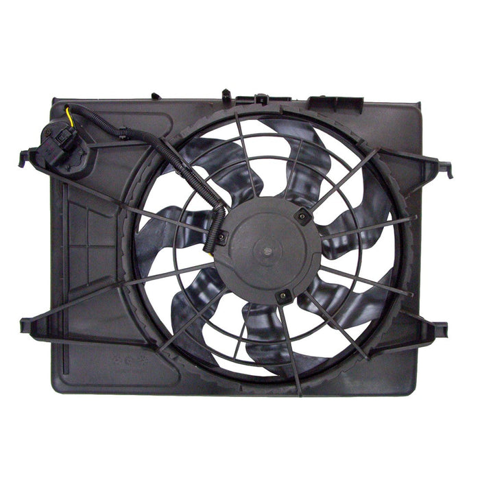 2007-2010 Hyundai Elantra Engine Cooling Fan Assembly - HY3115120-Partify-Painted-Replacement-Body-Parts