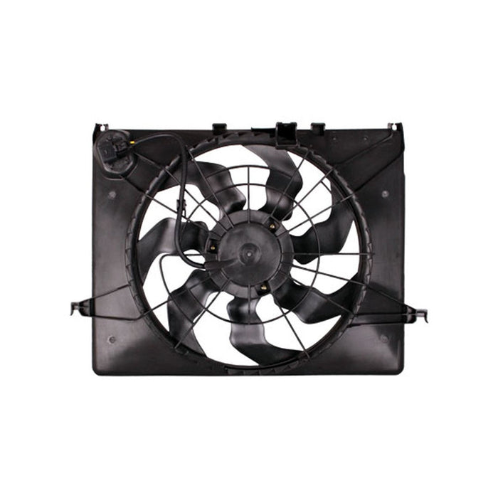 2011-2014 Hyundai Sonata GL/GLS/Limited/SE/Kia Optima EX/EX Luxury/LX/SX Engine Cooling Fan Assembly 2.4L L4 - HY3115129-Partify-Painted-Replacement-Body-Parts