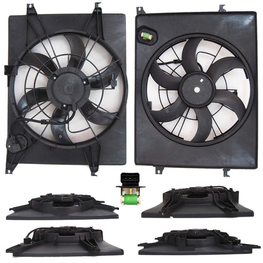2011-2014 Hyundai Sonata Hybrid/Hybrid Premium/Kia Optima Hybrid/Hybrid EX/Hybrid EX Premium/Hybrid LX/Hybrid Premium Engine Cooling Fan Assembly - HY3115139-Partify-Painted-Replacement-Body-Parts