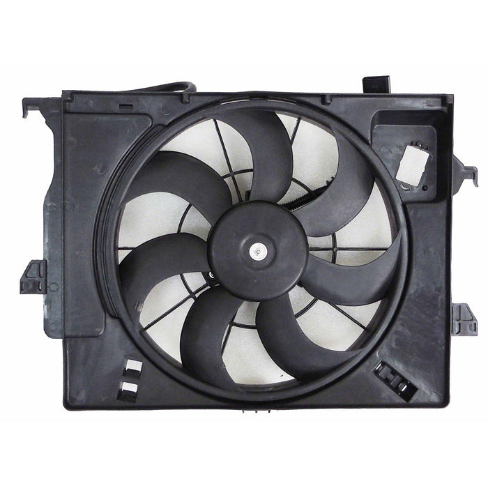 2012-2014 Hyundai Accent Engine Cooling Fan Assembly - HY3115140-Partify-Painted-Replacement-Body-Parts