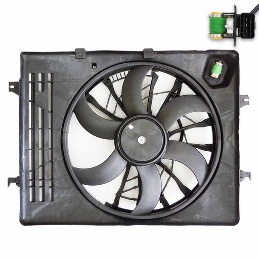 2012-2014 Hyundai Azera Engine Cooling Fan Assembly - HY3115145-Partify-Painted-Replacement-Body-Parts