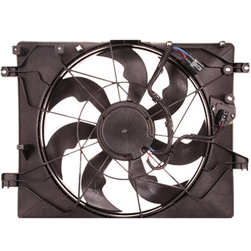 2013-2016 Hyundai Genesis Coupe Engine Cooling Fan Assembly Single Fan Assembly 3.8L V6 - HY3115148-Partify-Painted-Replacement-Body-Parts