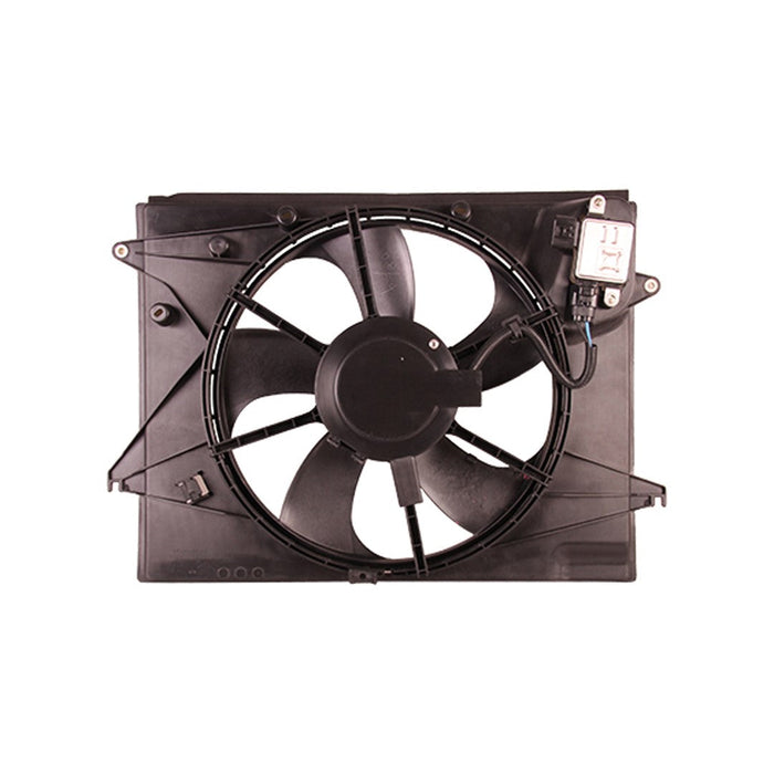 2015-2017 Hyundai Sonata GL/GLS/Limited/Premium/SE/Sport/Sport Tech Engine Cooling Fan Assembly 2.4L L4 - HY3115151-Partify-Painted-Replacement-Body-Parts